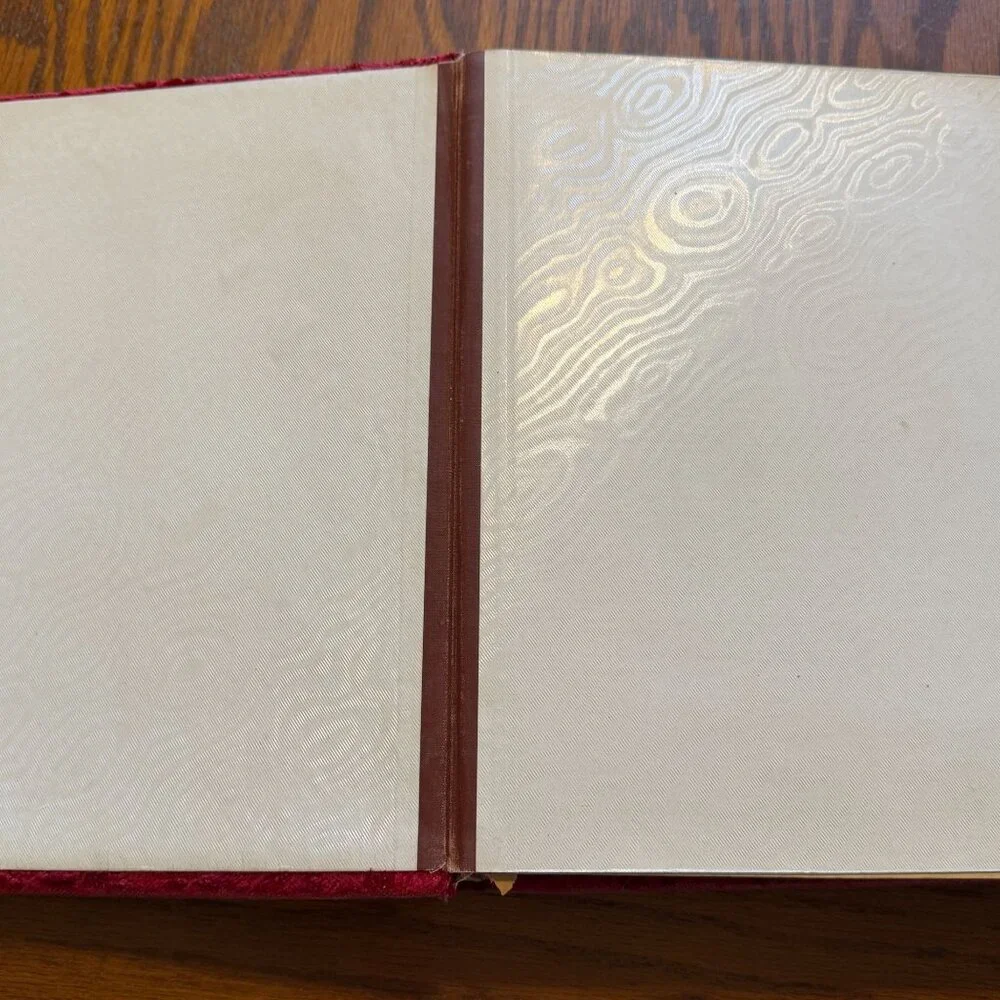 Antique photo album 1800s metal clasp full cabinet card‎ photos cloth cover